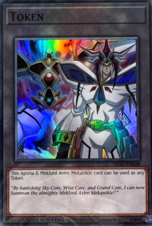 Token: Aporia and "Meklord Astro Mekanikle" (TKN5-EN048)