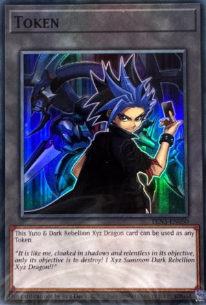 Token: Yuto and "Dark Rebellion Xyz Dragon" (TKN5-EN050)