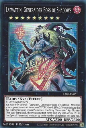 Laevatein, Generaider Boss of Shadows (RA05-EN051)