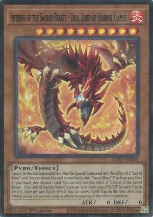 Inferno of the Sacred Beasts - Uria, Lord of Searing Flames (CORI-EN005)