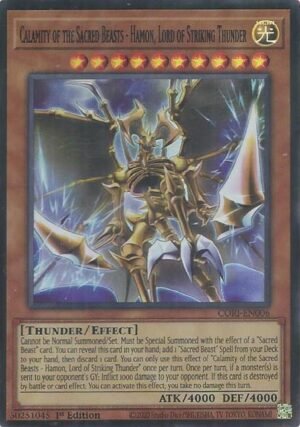 Calamity of the Sacred Beasts - Hamon, Lord of Striking Thunder (CORI-EN006)