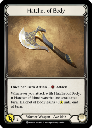 Hatchet of Body (BOL003)