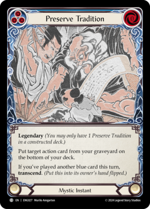 Preserve Tradition (ENG027)