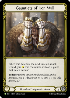 Gauntlets of Iron Will (FAB181)