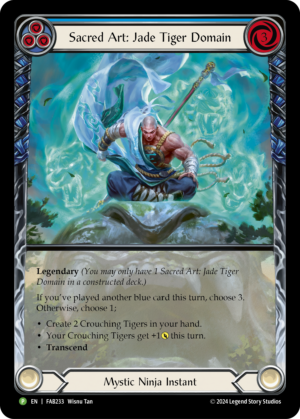 Sacred Art: Jade Tiger Domain (FAB233)