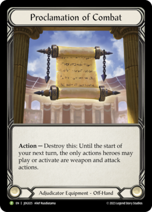 Proclamation of Combat (JDG025)