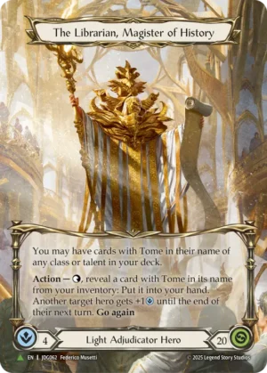 The Librarian, Magister of History (JDG062)
