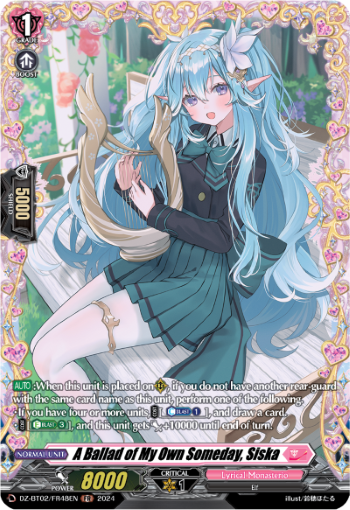 A Ballad of My Own Someday, Siska (DZ-BT02/FR48EN)