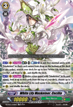 White Lily Musketeer, Cecilia