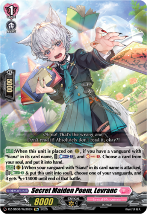 Secret Maiden Poem, Levranc
