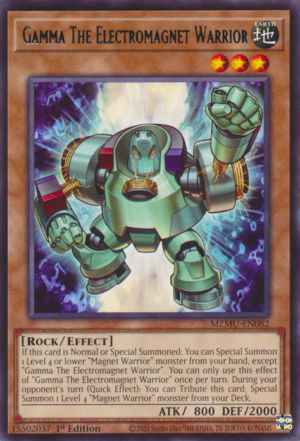 Gamma The Electromagnet Warrior (MZMU-EN082)
