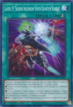 Layer 19 "Sudden Incursion! Super Quantum Black!!" (DUAD-EN068)